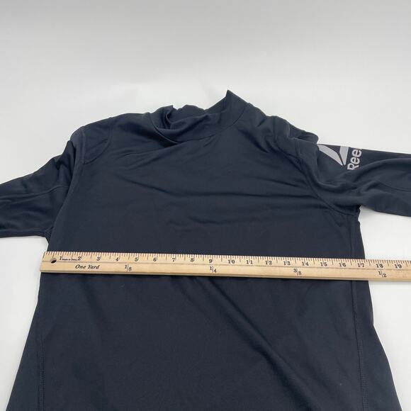 REEBOK Womens Mock Neck Athletic Shirt Size M Long Sleeve Cold Weather Top - Picture 6 of 7